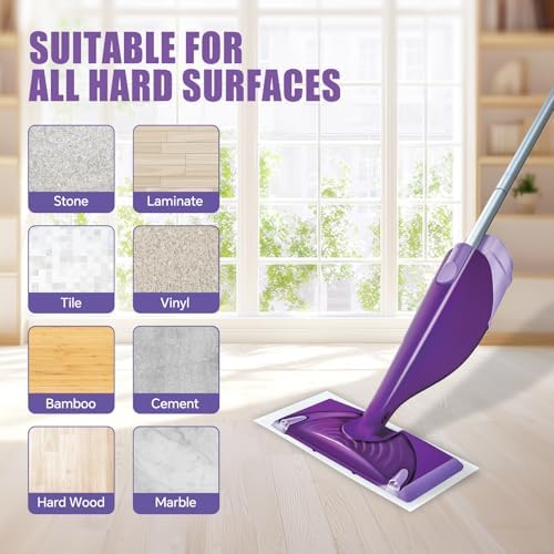 40 Pack Disposable Mop Pad Refills for Swiffer Wet Jet Spray Mop