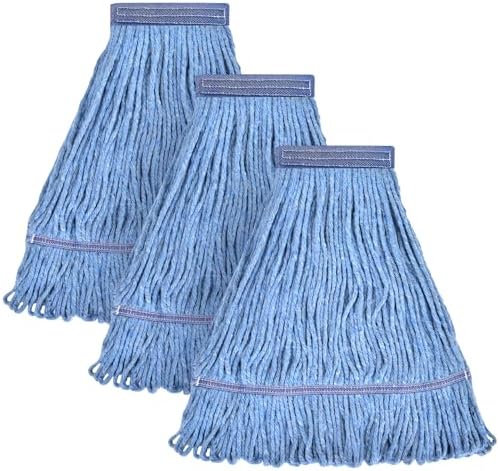 Heavy Duty Mop Head - Blue Cotton Loop
