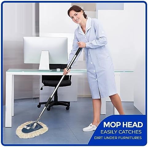 Nine Forty Heavy Duty Cotton Wedge Dust Mop Head