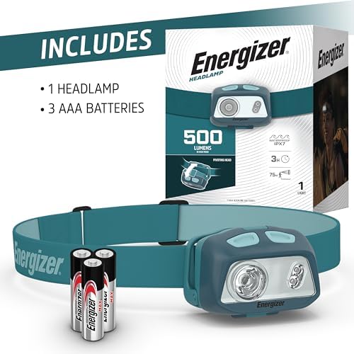 Energizer HDL40 Compact LED Headlamp with 3 AAA Batteries
