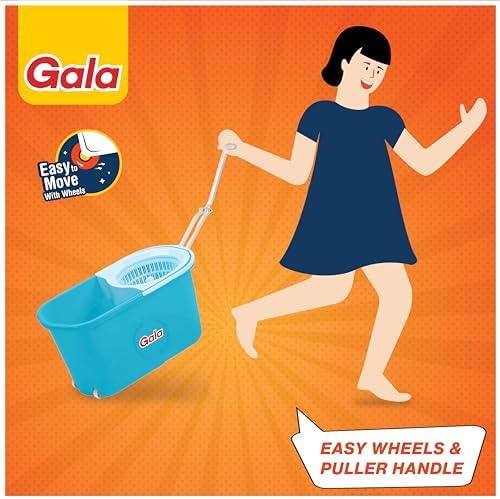 Gala e-Quick Spin Mop Set with Microfiber Refills