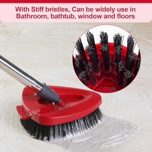 Perfect Scrub Brush for Bathroom Kitchen with Easy Mop Head Base