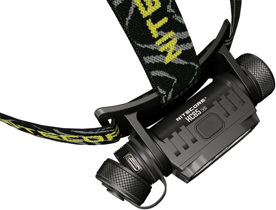 Bright Rechargeable Headlamp with 1750 Lumens Built-in Battery CHARGES FOR 10 HR