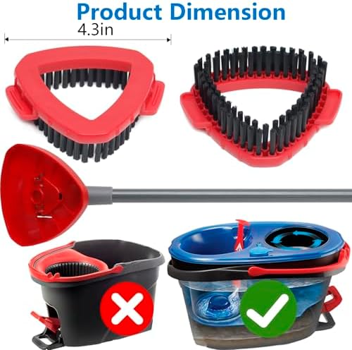 2-Piece Scrubber Brush for O Cedar 2 Tank System