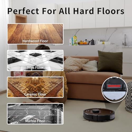 Roborock Robot Vacuum Set with 4 Microfiber Mop Cloth Pads
