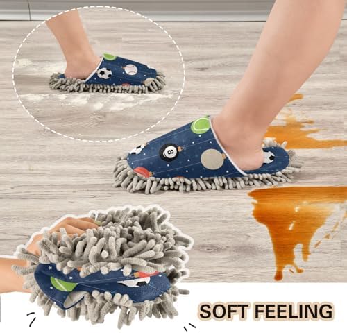 Kigai Microfiber Slippers with Mopping Function for Floors Cleaners