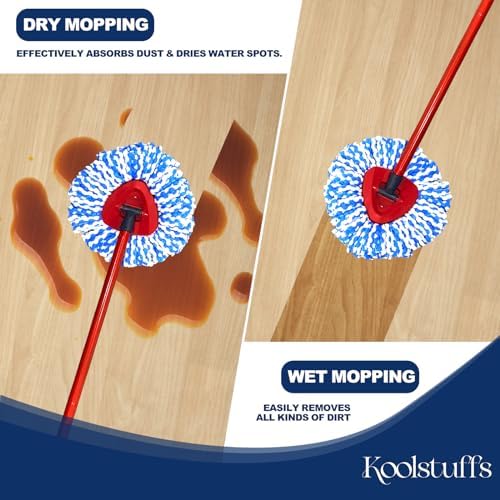 Koolstuffs Spin Mop Head Replacement 3-Pack