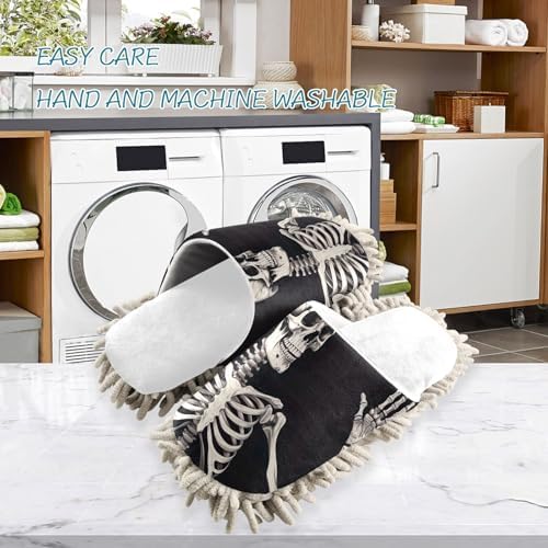 Feet-Pleasing White Microfiber Mop Slippers