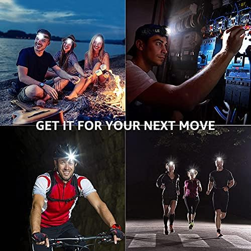 Lepro LED Headlamp - 150 Lumen Super Bright with 5 Modes