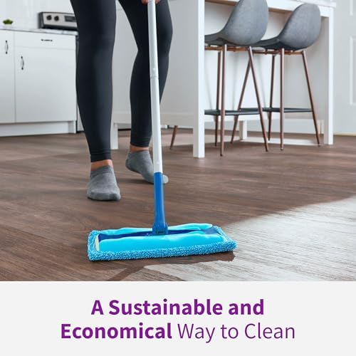 Rejuvenate Microfiber Sweeper Pads - 5 Count Reusable Replacement for Swiffer Mops