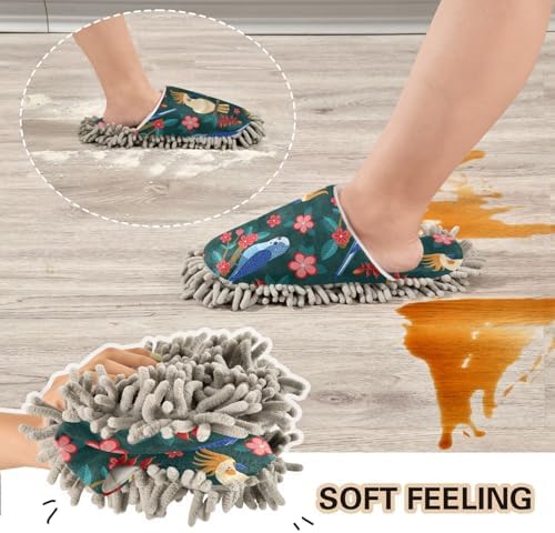 Kigai Microfiber Slippers Parrots ML Size Soft Durable Floor Cleaner