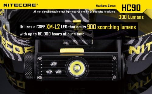 Nitecore HC90 Rechargeable Headlamp with Variable Output