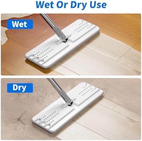 Oshang Flat Mop Head Refill 4-Pack White Grey
