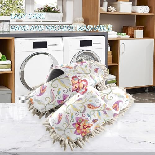 Kigai Microfiber Slippers - Floral Design for All Sizes M