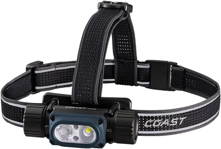 Coast WPH34R Headlamp Waterproof Rechargeable for Camping Hiking