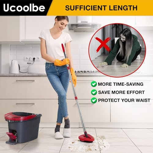 Ucoolbe Spin Mop Scrub Brush Replacement Head