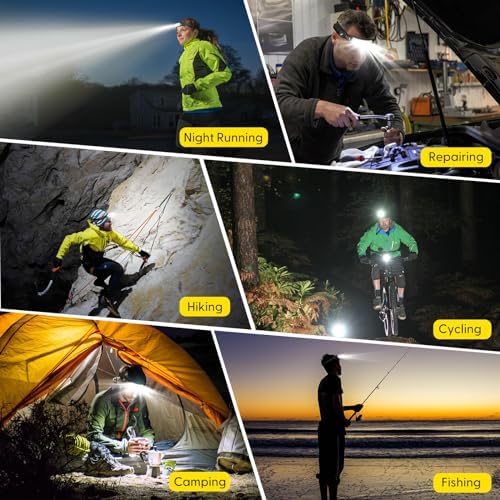 230 Wide Beam Rechargeable Headlamp with Motion Sensor