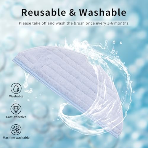 Roborock Robot Vacuum Set with 4 Microfiber Mop Cloth Pads