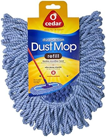O-Cedar Dual-Action Dust Mop Refill Blue