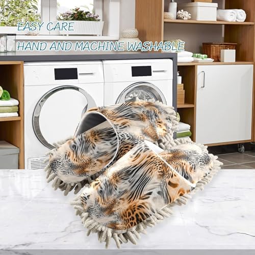 Kigai Microfiber Slippers with Leopard Design