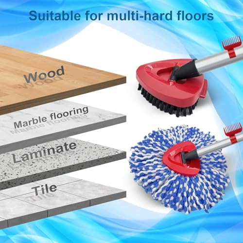 2 Pack Replaceable Spin Mop Heads for O Cedar RinseClean 2 Tank