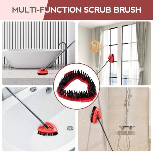 Sturdy Spin Mop scrub brush promises deep cleaning with precision