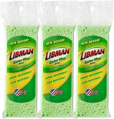 Libman Gator Mop 3-Pack Refill Green