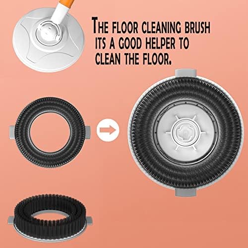 Sunki Spin Mop Bucket with 61 Handle and 5 Replacement Heads