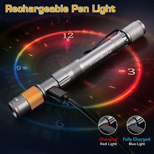 Compact Rechargeable Pen Light Headlamp for hiking