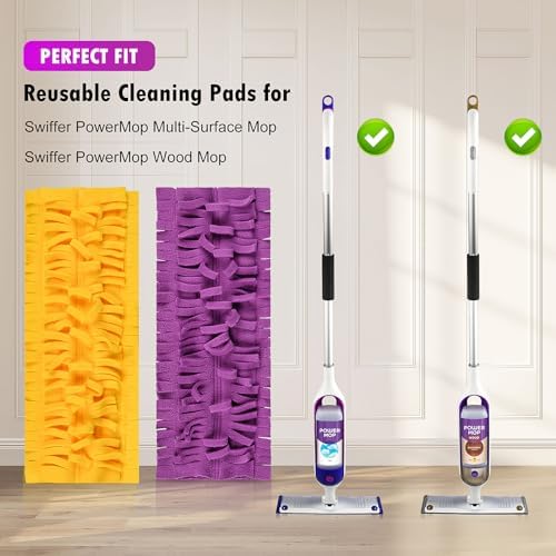 KTNAid 4 Pack Mop Refill Pads for Swiffer PowerMop