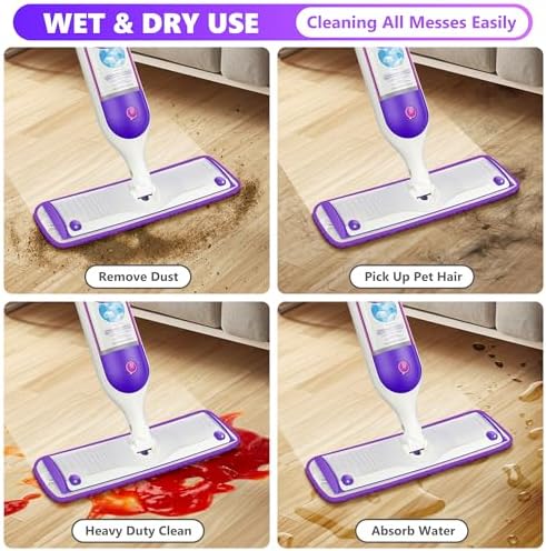 ILAVCOOL 6-Pack Reusable Mop Pads for Swiffer PowerMop Wood Floors