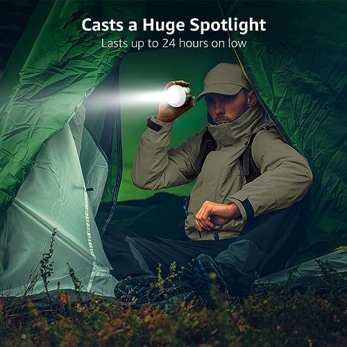 Lighting EVER LE LED Camping Lantern with 5 Modes and Power Bank