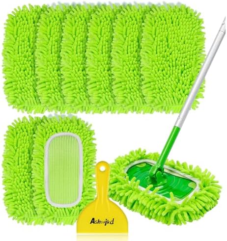 Reusable Microfiber Mop Pads 8-Pack for Swiffer Sweeper Soft Durable