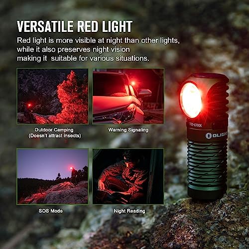 OLIGHT Perun 2 Mini Headlamp 1100 Lumens Rechargeable with Red Light Option