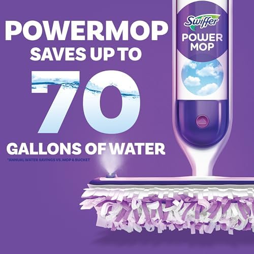Swiffer PowerMop Multi-Surface Mopping Pad Refill 11 Count Deep Cleaning Easy Maintenance