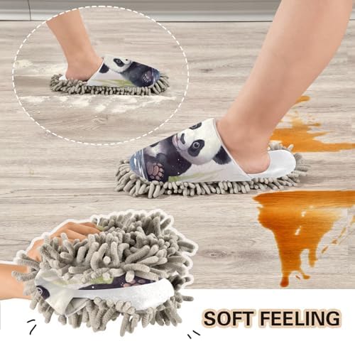 Cozy Bear Mop Slippers