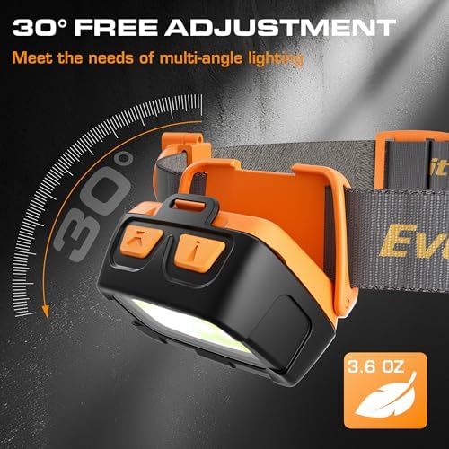 EverBrite 300 Lumen Headlamp - RedGreenWhite Modes for Hiking Camping Trail Running