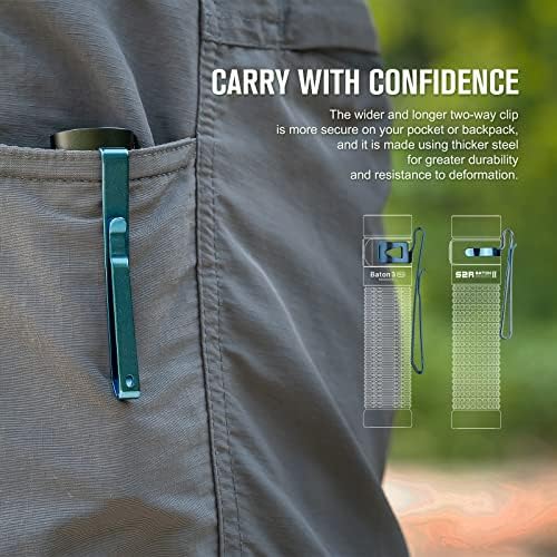 OLIGHT Perun 2 Baton3 Pro 25001500 Lumens Rechargeable Bundle