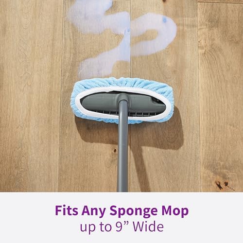Rejuvenate Microfiber Bonnet Applicator for 9 Sponge Mop Washable Reusable - Blue