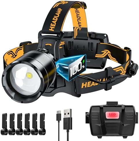 The XILUO 150000 LM Rechargeable Headlamp