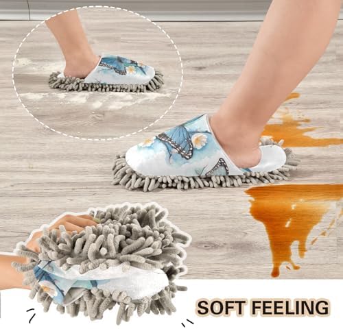 Kigai Microfiber Slippers Butterfly Floral