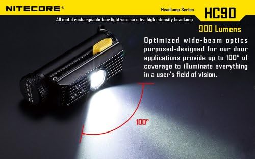 Nitecore HC90 Rechargeable Headlamp with Variable Output