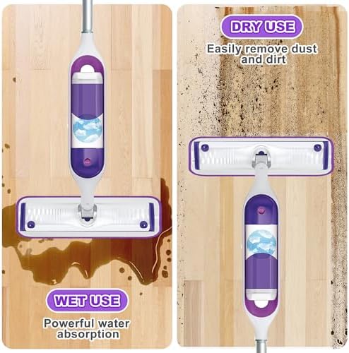 4 Pack Reusable Mop Pads for Swiffer PowerMop