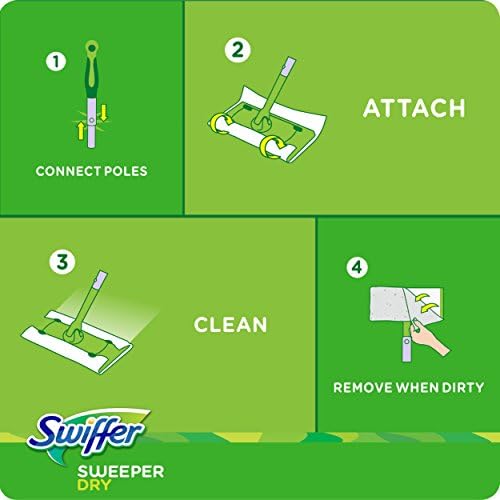 Swiffer Dry Sweeper 12-Piece Set for Daily Use on All Surfaces