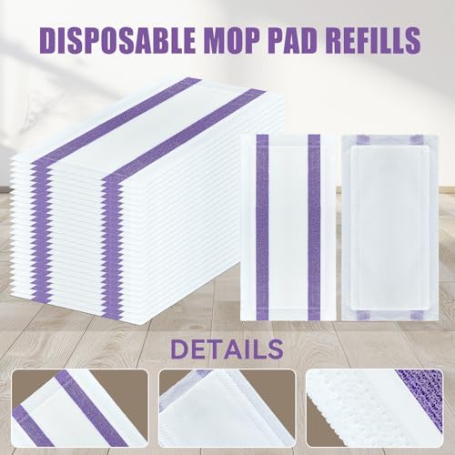 40 Pack Disposable Mop Pad Refills for Swiffer Wet Jet Spray Mop