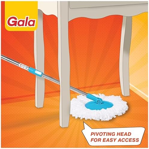 Gala e-Quick Spin Mop Set with Microfiber Refills