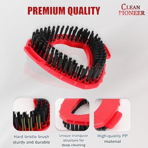 2-Piece Spin Scrub Brush for Efficient Floor Cleaning