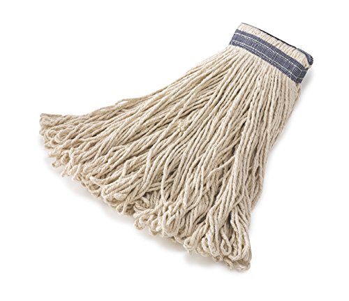 Rubbermaid Commercial Large 24 OZ Cotton Wet Mop Headband White