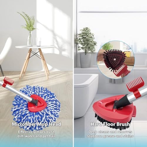 2 Pack Replaceable Spin Mop Heads for O Cedar RinseClean 2 Tank