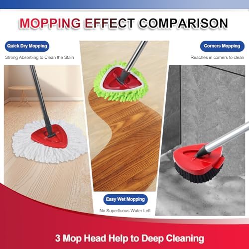 BywoBywo 7-Pack Reusable Mop Pads for O-Cedar EasyWring